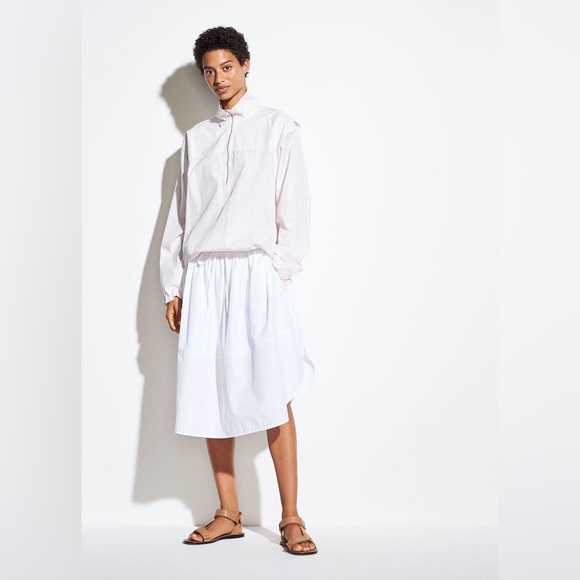 NWT Vince Half Zip Pullover Coat in Peony - Picture 3 of 5